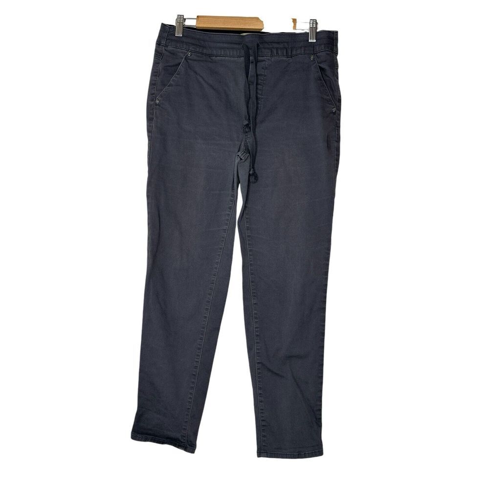 Democracy Jeans Womens Size 10 Gray Stretch Denim Skinny Ankle Pants